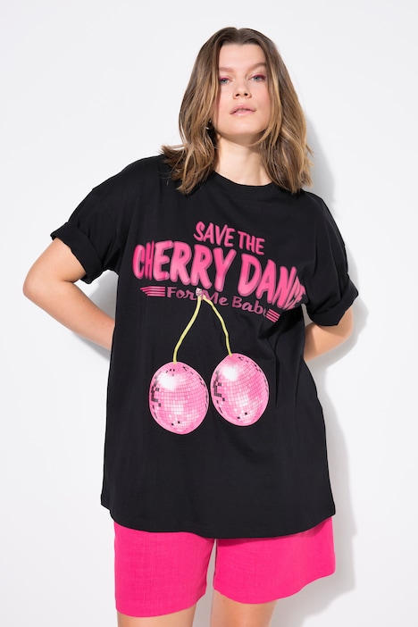 T-Shirt, oversized, Cherry-Print