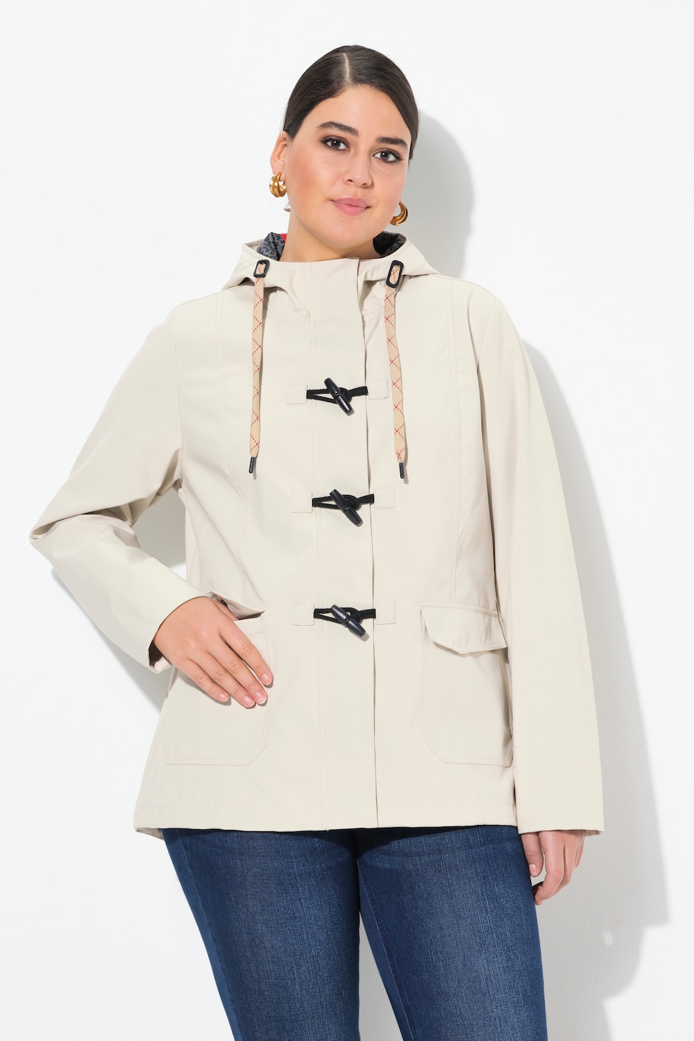 Große Größen HYPRAR Softshell-Jacke, Damen, beige, Größe: 42/44, Polyester, Ulla Popken