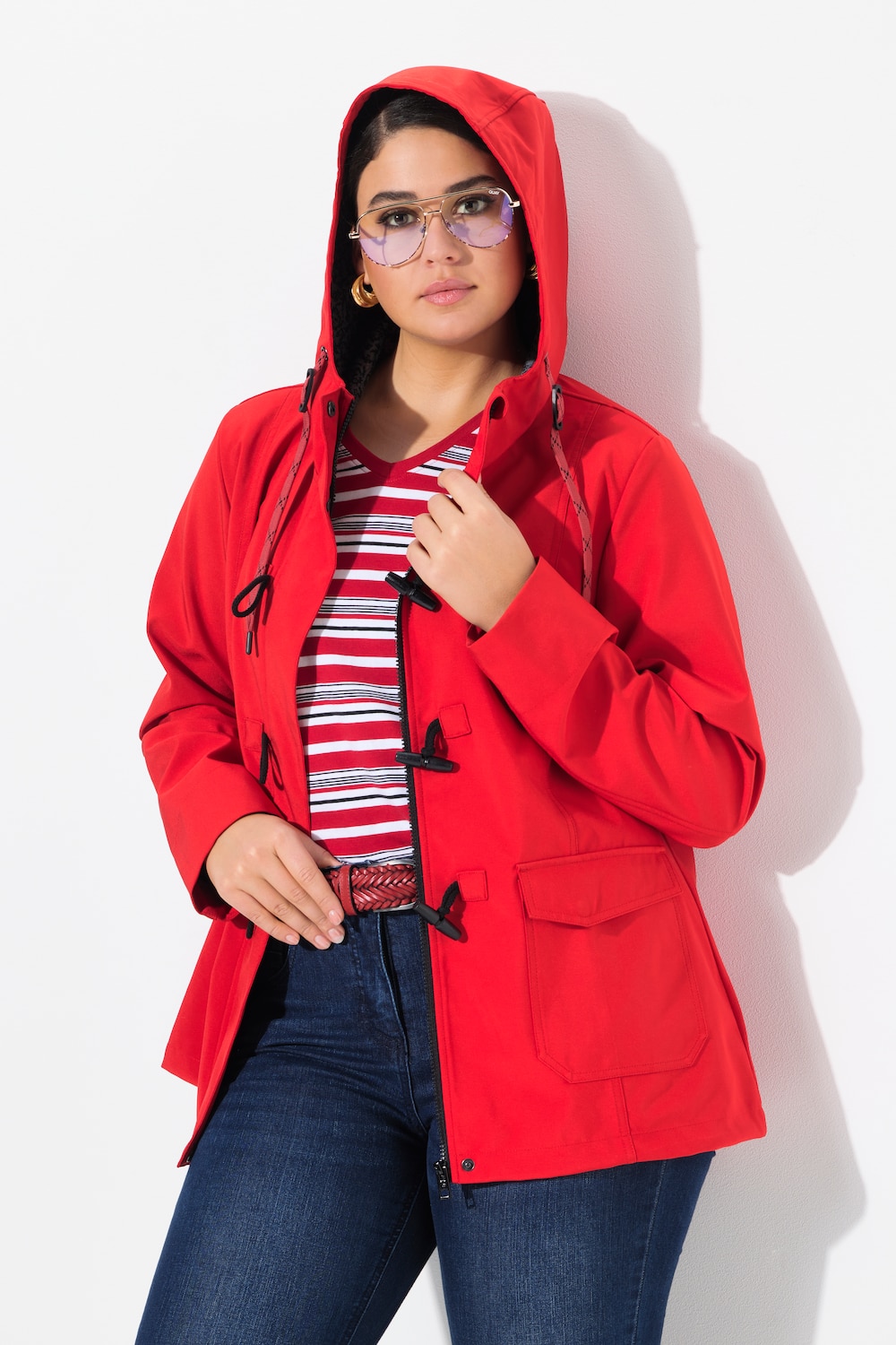 Große Größen HYPRAR Softshell-Jacke, Damen, rot, Größe: 62/64, Polyester, Ulla Popken