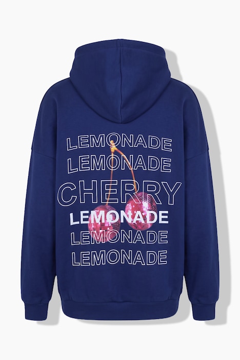 Hoodie, oversized, Lemonade-Print, Kapuze