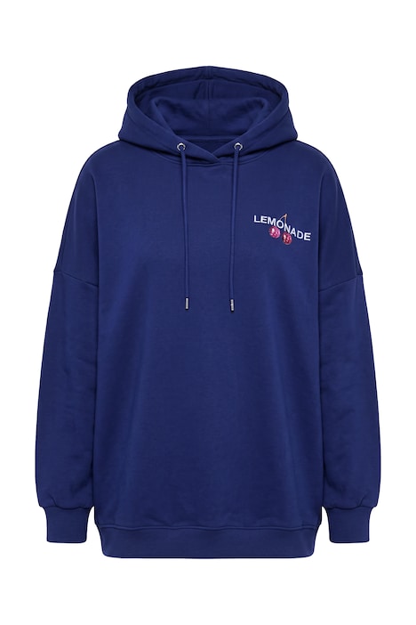 Mikina s kapucí, oversize, potisk Lemonade, kapuce