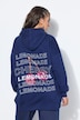 Hoodie, oversized, Lemonade-Print, Kapuze
