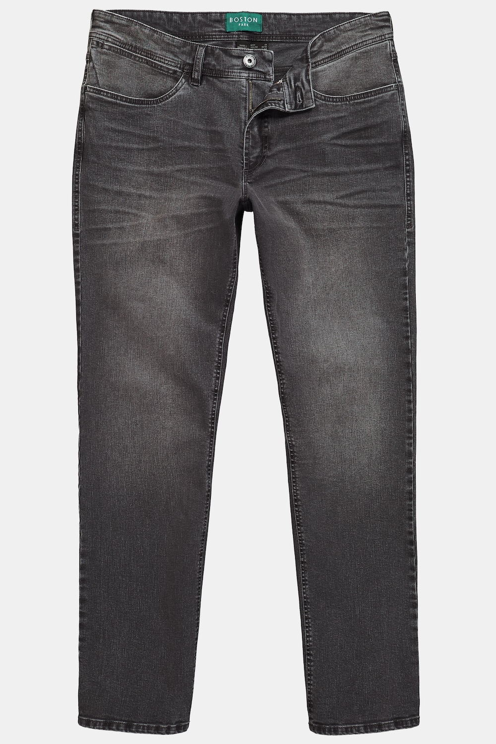Stora storlekar Jeans FLEXLASTIC®, Her, grå, storlek: 68, Bomull, Boston Park