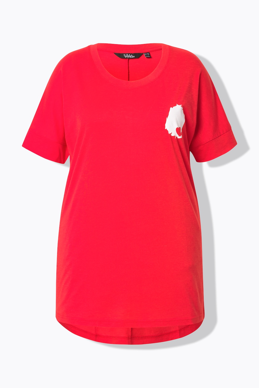 Stora storlekar T-shirt, Dam, röd, storlek: 46/48, Syntetfibrer/Bomull, Ulla Popken
