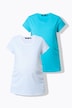 Bellieva 2-pack half-sleeve gathered side T-shirts