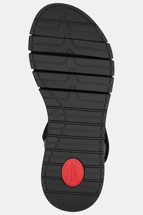 Leder-Sandalen, Tamaris Comfort, Klettriegel, Komfortweite