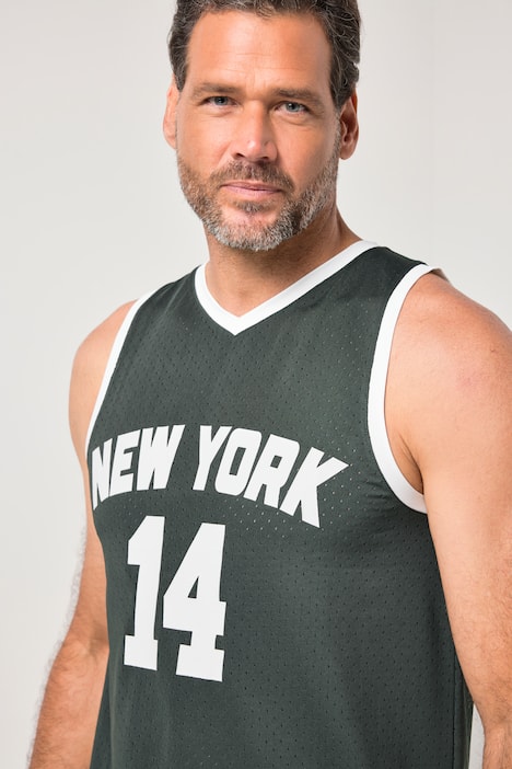 Débardeur JAY-PI en mesh, imprimé poitrine et séchage QuickDry, collection Fitness - jusqu'au 7 XL