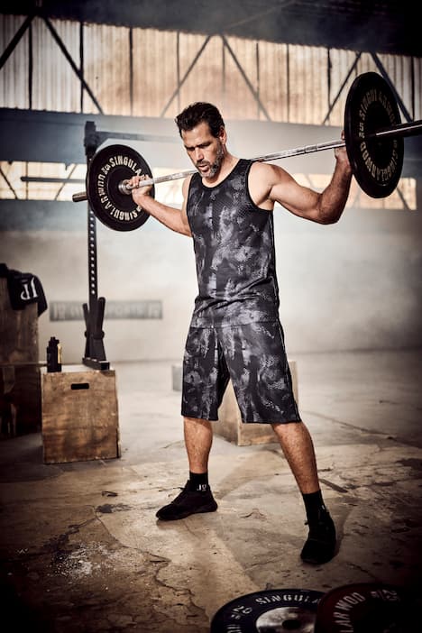 Débardeur JAY-PI en mesh, imprimé all-over et séchage QuickDry, collection Fitness - jusqu'au 7 XL