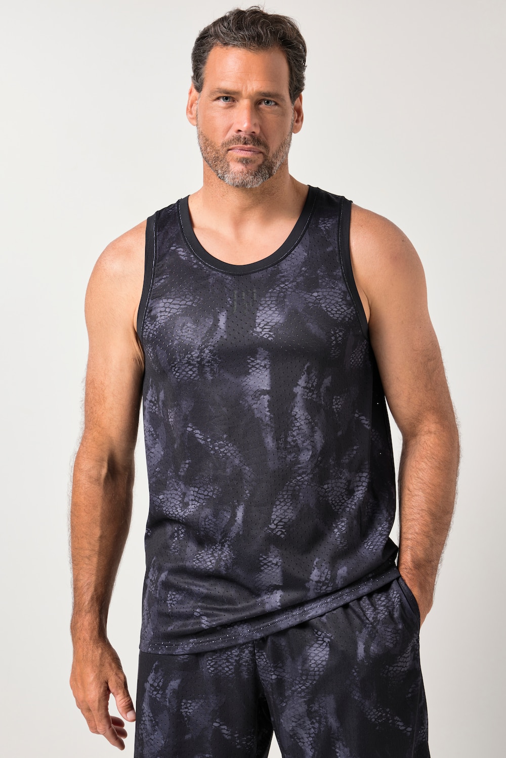 JAY-PI Mesh-tanktop, fitness, alloverprint, QuickDry, til 7 XL