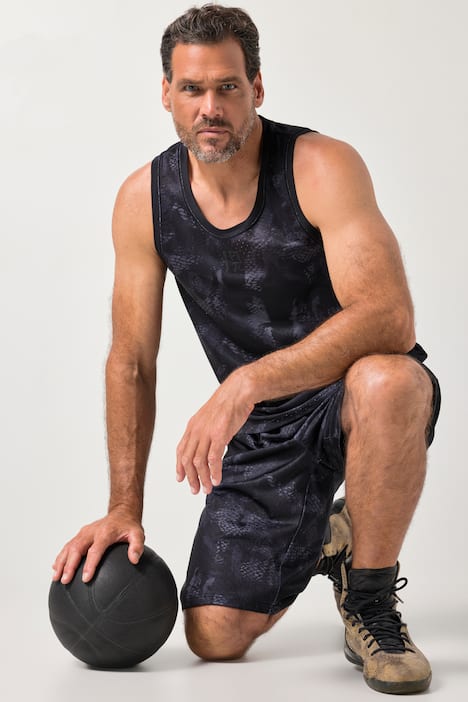 JAY-PI Mesh-Bermuda, Fitness, Relaxed Fit, QuickDry, bis 7 XL