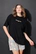 T-shirt oversize, messages imprimés