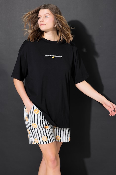 T-shirt dal taglio oversize con stampe con scritte