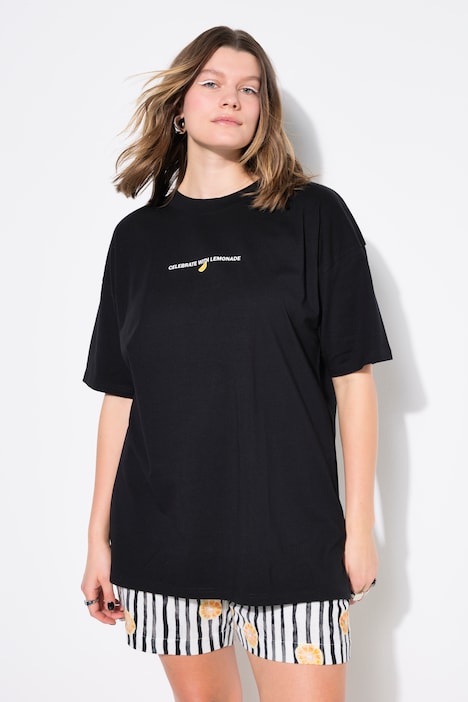 T-shirt oversize, messages imprimés