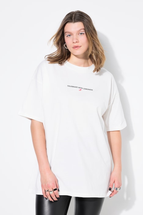 T-shirt oversize, messages imprimés