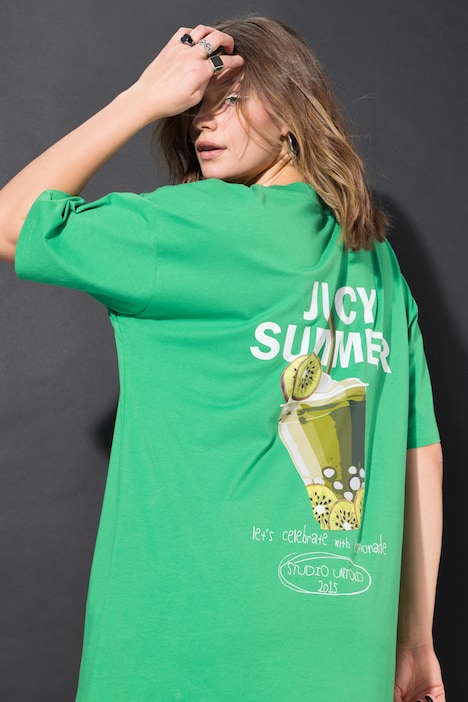 T-shirt oversize, messages imprimés