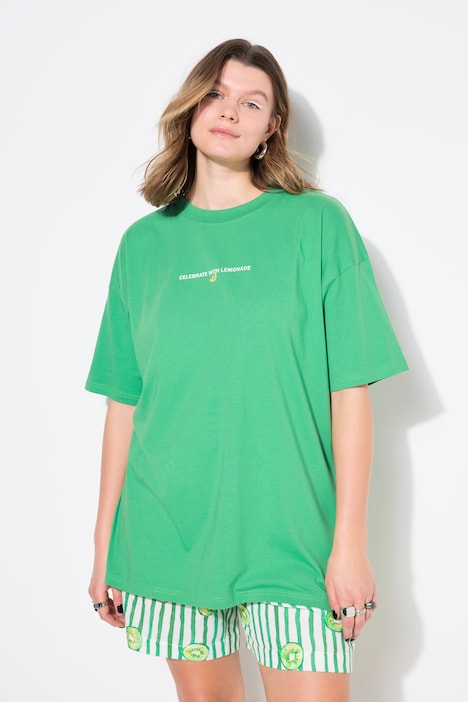 T-shirt oversize, messages imprimés