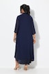 Longline Open Shape 3/4 Sleeve Chiffon Jacket