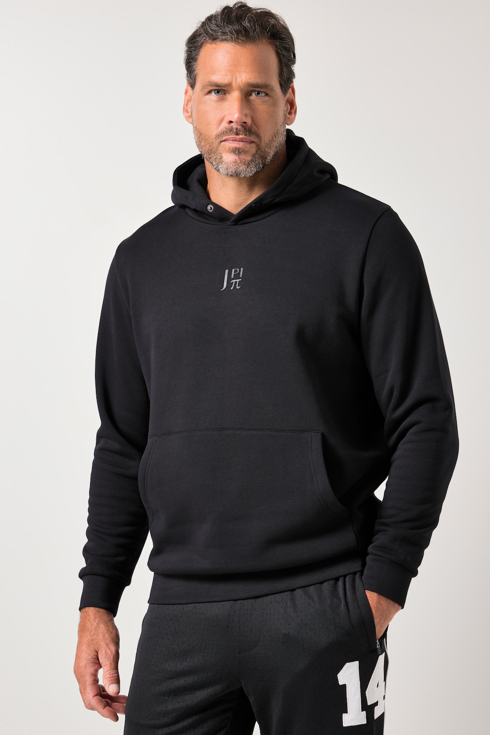 JAY-PI Hoodie, Fitness, Kapuze, Kängurutasche, Rückenprint, bis 7 XL
