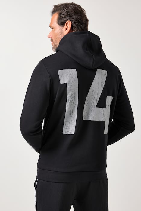 Bluza z kapturem JAY-PI, fitness, kaptur, kieszeń kangurka, nadruk na plecach, do roz. 7 XL