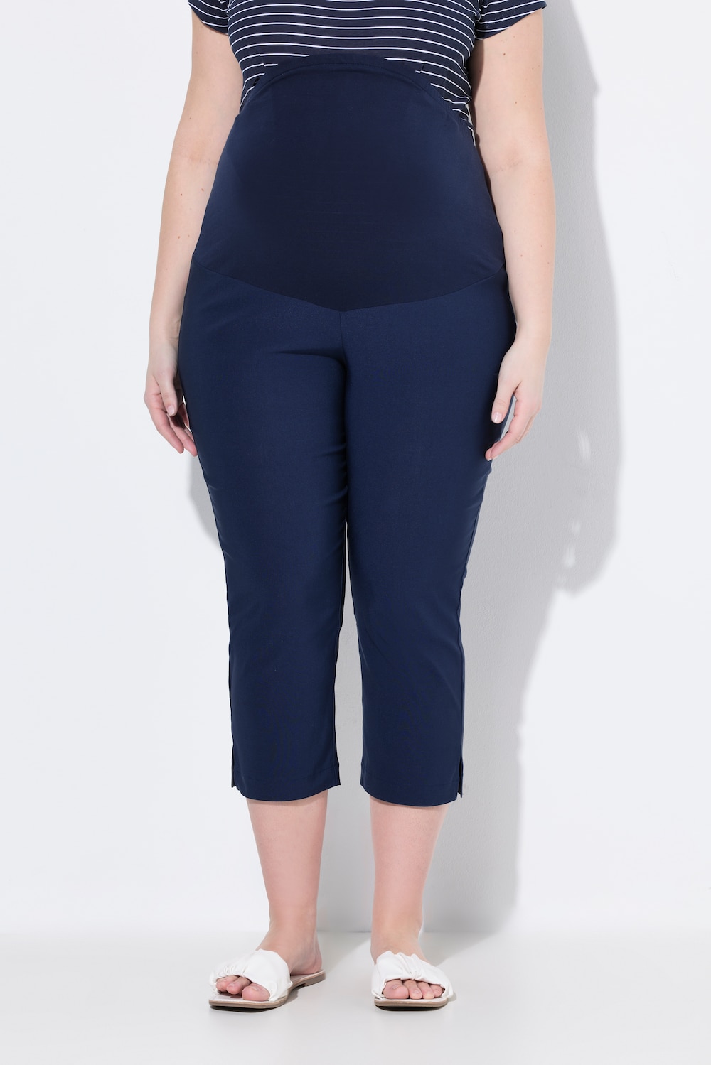 Thumbnail - Große Größen Bellieva-Bengalinhose, Damen, blau, Größe: 54/56, Baumwolle/Viskose/Synthetische Fasern, Ulla Popken