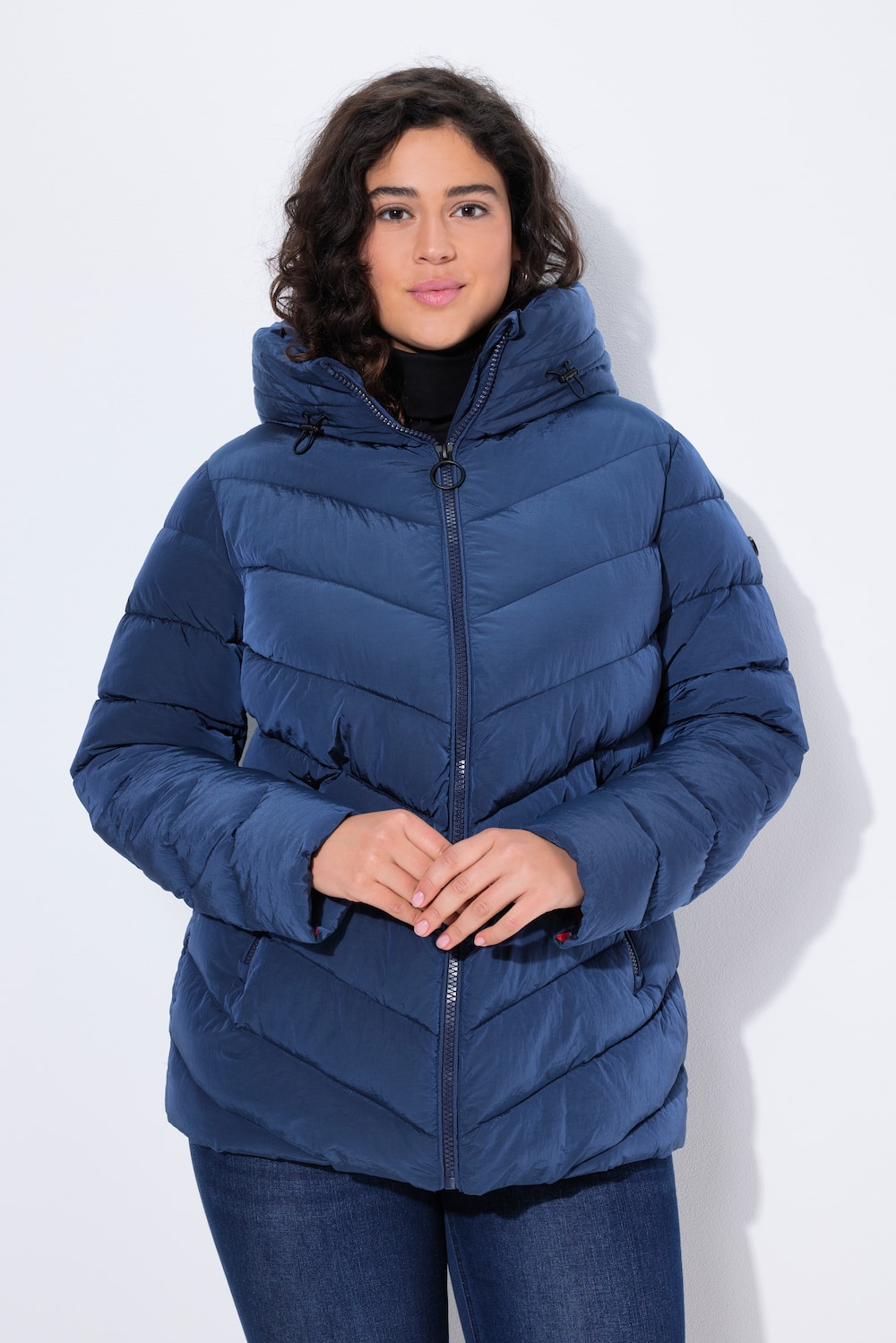 Große Größen HYPRAR Funktions-Steppjacke, Damen, blau, Größe: 46/48, Synthetische Fasern, Ulla Popken