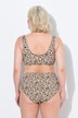 Corsage, leopardprint, frontlukning, uden bøjler