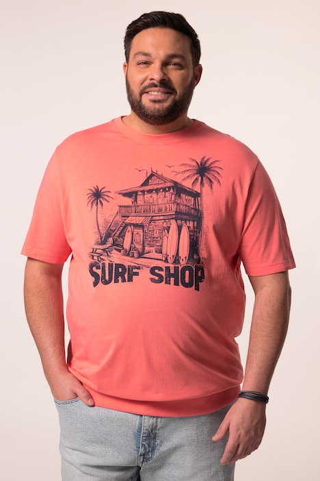 Men+ T-Shirts im 2er-Pack, Bauchfit, Halbarm, Print, bis 8 XL