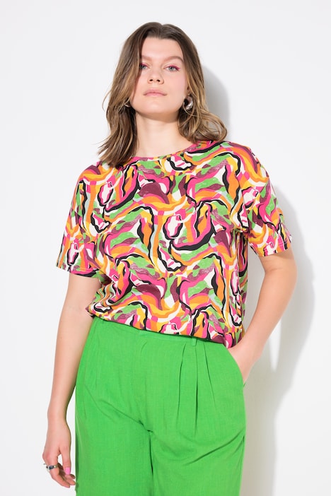 T-shirt oversize, imprimé coloré