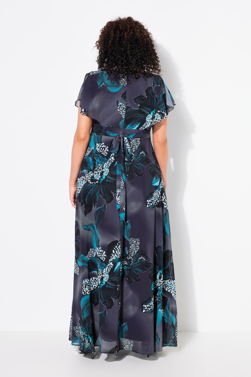 Ulla Popken Lange Maxi Jurk Met Lange Mouwen Zeb Lange Jurk Ulla