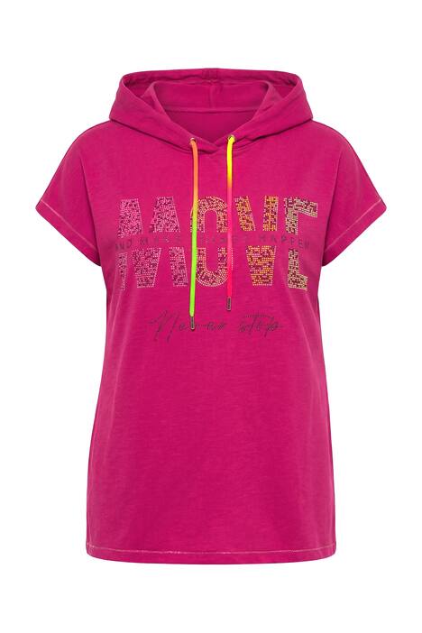 Tričko, kapuce, nápis MOVE, krátké rukávy