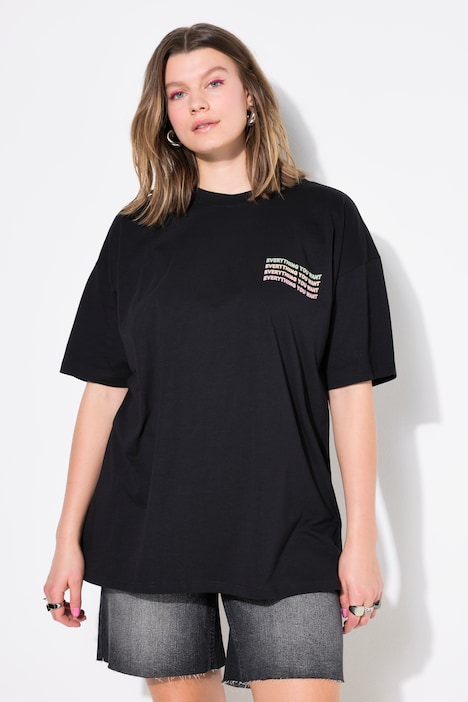 T-shirt oversize, imprimé devant et derrière