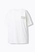 T-skjorte, oversized, trykk foran og bak