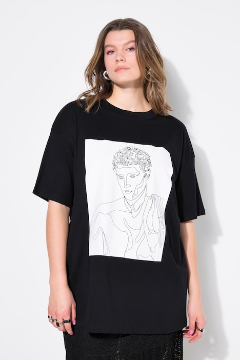 T-shirt dal taglio oversize con stampa astratta