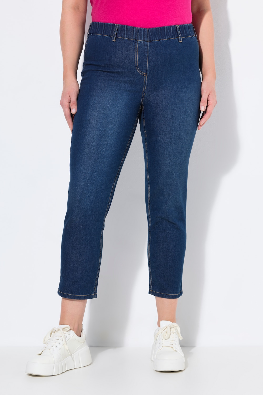 Große Größen 7/8-Jeggings Sienna, Damen, blau, Größe: 54, Baumwolle/Polyester, Ulla Popken