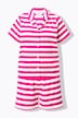 Pyjamas, kort todelt sett, oversized, frotté, striper