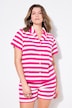Pyjamas, kort todelt sett, oversized, frotté, striper