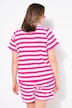 Pyjamas, kort todelt sett, oversized, frotté, striper