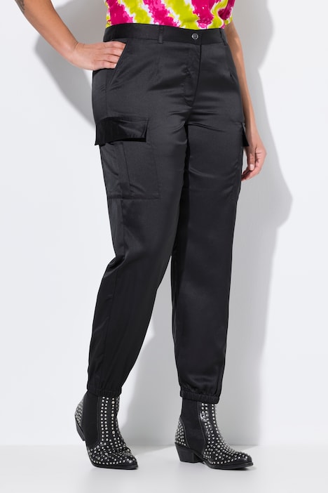 Cargohose, Satin, 6 Taschen