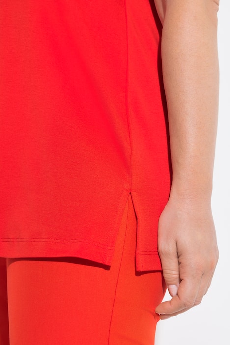 Top, A-Linie, Herzausschnitt, ärmellos, Pima Cotton