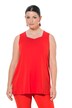 Top, A střih, srdcový výstřih, bez rukávů, Pima bavlna