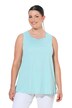 Top, A střih, srdcový výstřih, bez rukávů, Pima bavlna