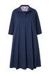 Tunikové šaty, A střih, límeček, 3/4 rukávy