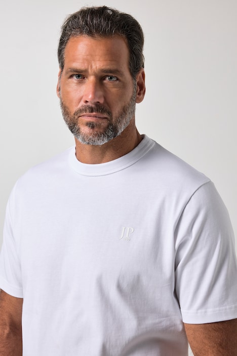 T-Shirt, Halbarm, Rundhals, schwere Baumwollqualität, bis 8 XL