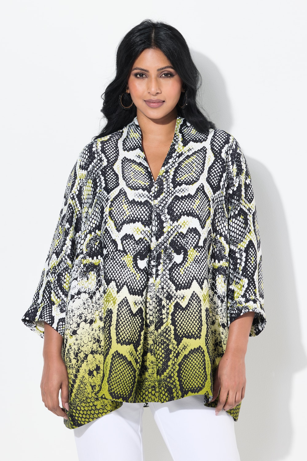 Thumbnail - Große Größen Tunika, Damen, schwarz, Größe: 58/60, Viskose, Ulla Popken