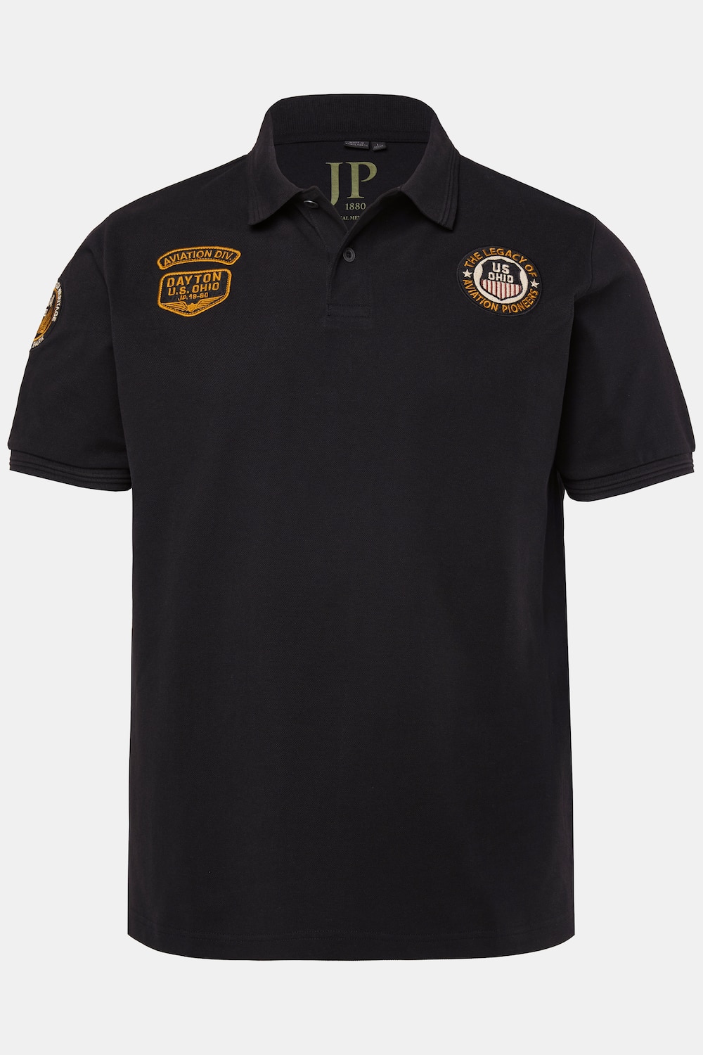 Poloshirt, Halbarm, Piqué, Badges, bis 8 XL