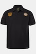 poloshirt, korte mouw, piqué, badges, tot 8XL