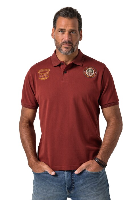 Polokošile, krátké rukávy, piké, nášivky, do 8XL