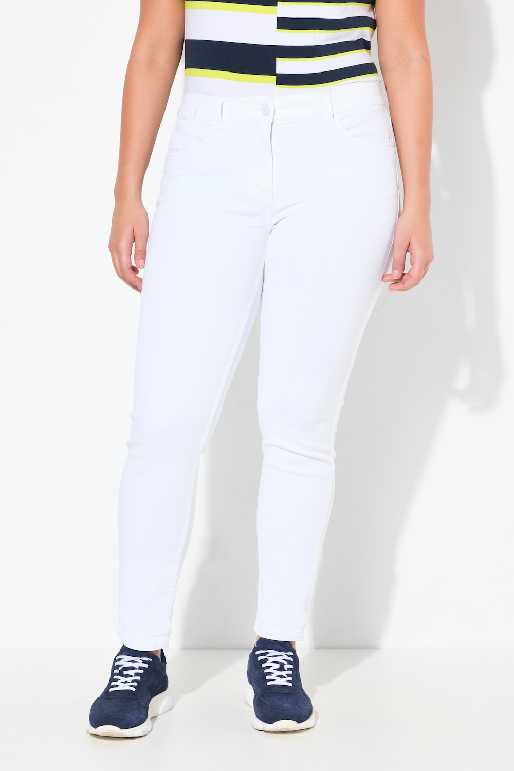 Große Größen Jeans Sarah, Damen, weiß, Größe: 54, Baumwolle, Ulla Popken