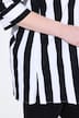 Bluse, langsgående striber, A-form, V-udskæring, 3/4-ærmer