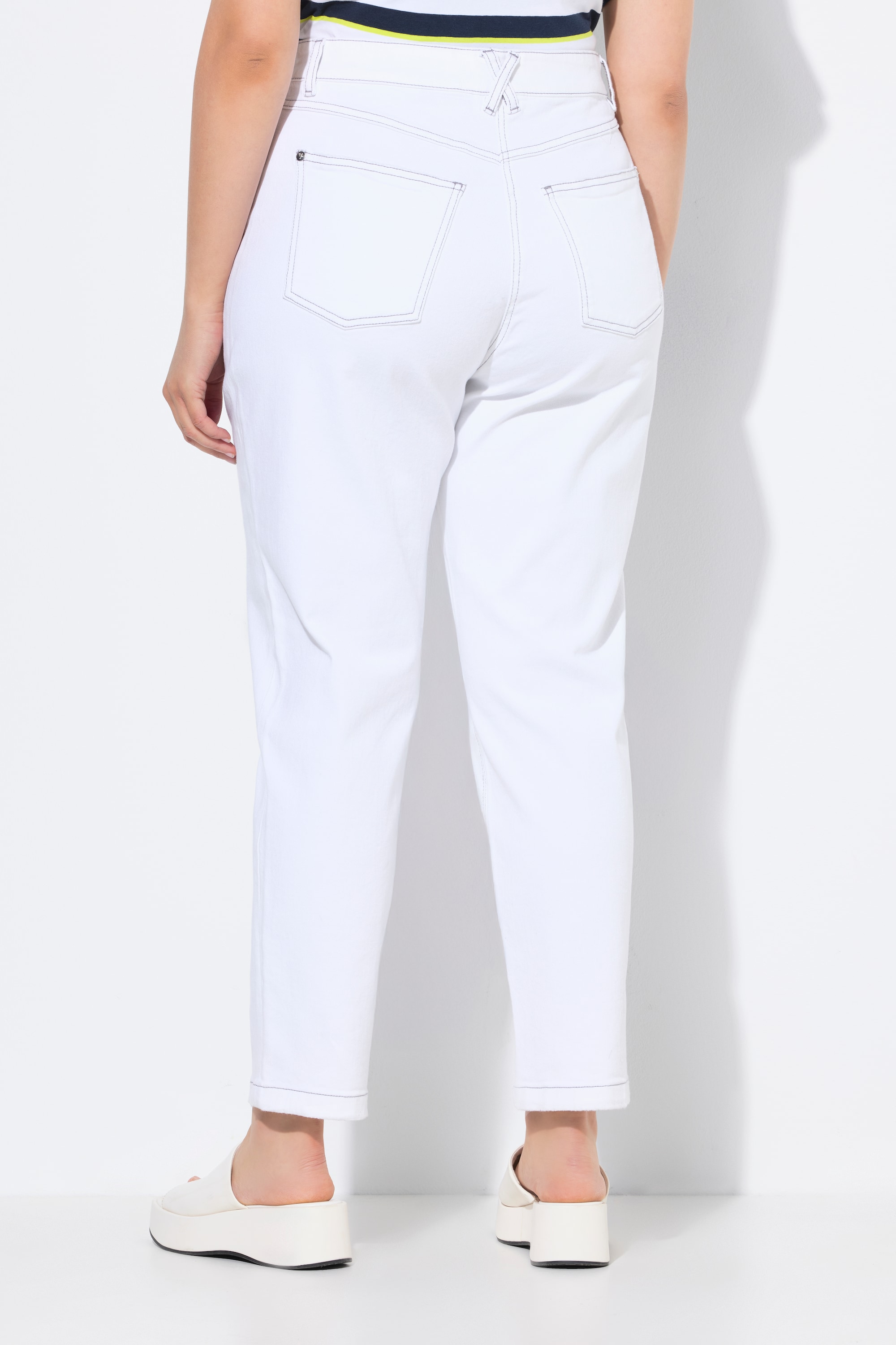 Ulla Popken Damen große Größen Mom Jeans Komfortbund 5 Pocket Schnitt 840011